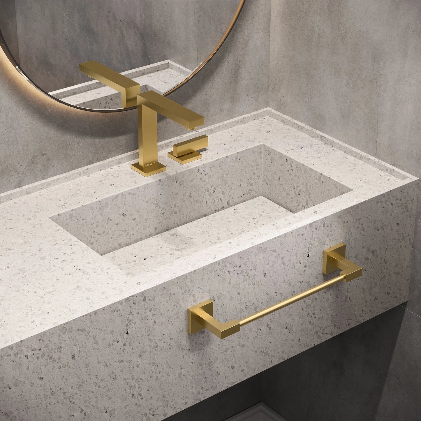 TORNEIRA ÁGUA FRIA VERCCI DOURADO ESCOVADO