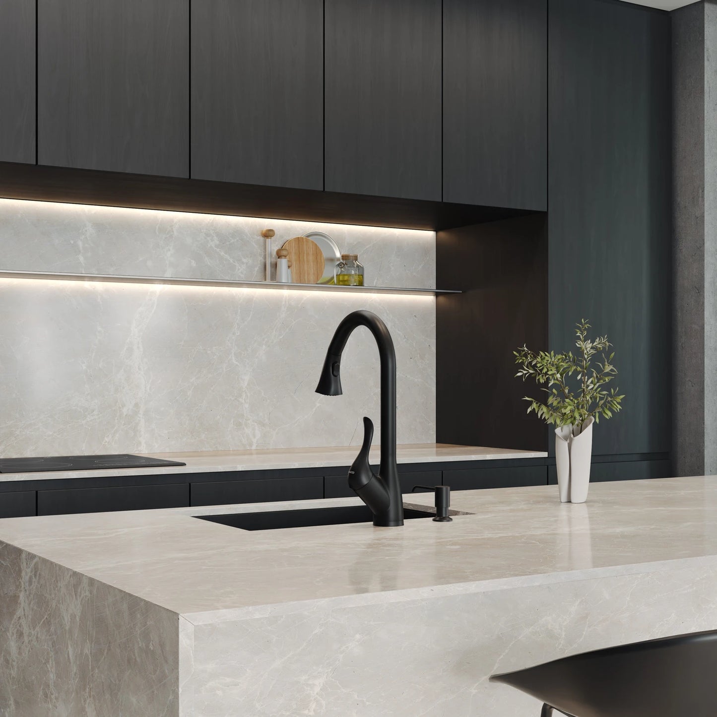 TORNEIRA MONOCOMANDO Q/F ST LOUISE PRETO