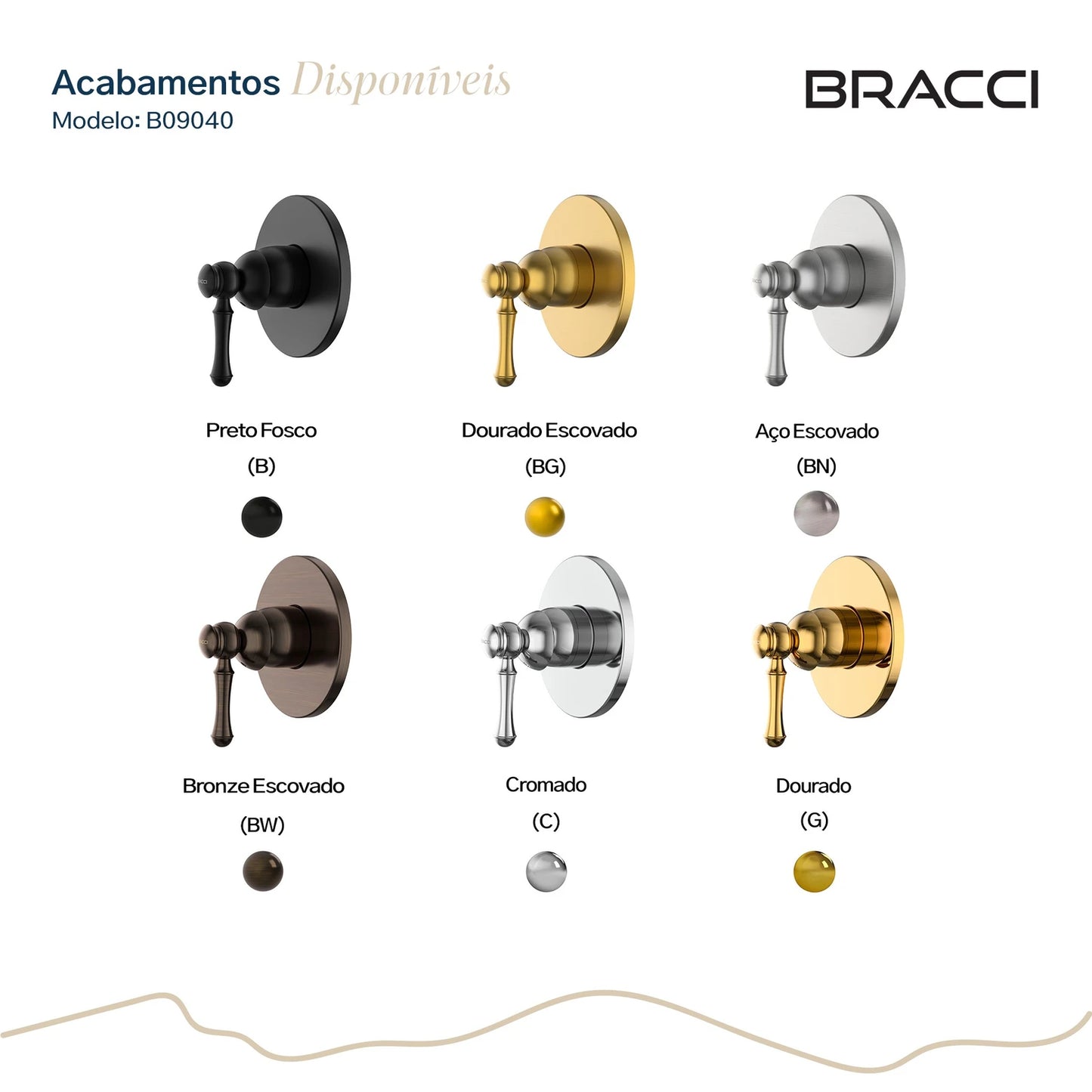 ACABAMENTO MONOCOMANDO DUCHA HIGIÊNICA CLÁSSICO CROMADO