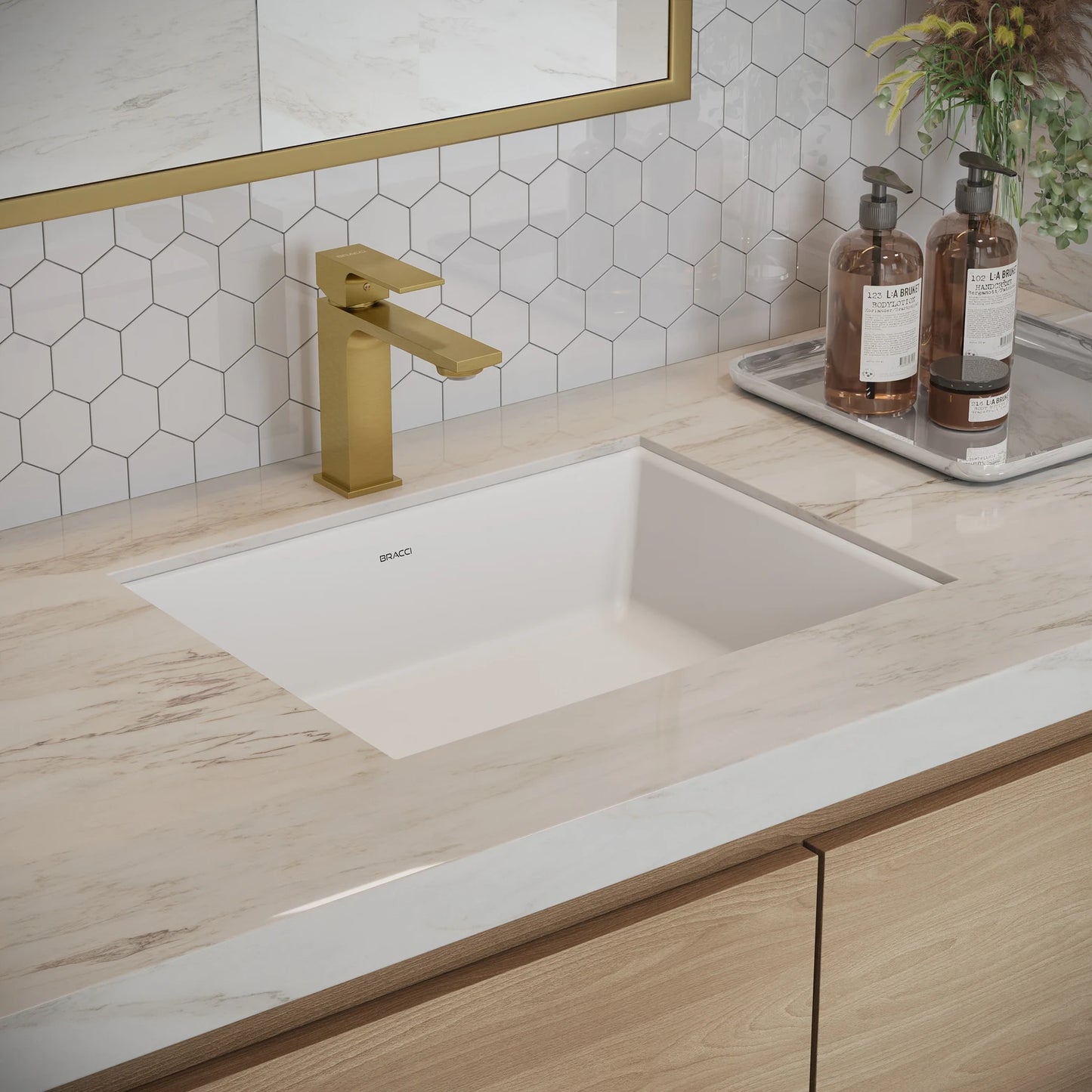 CUBA VENTTI DE EMBUTIR 50CM BRANCO BRILHO