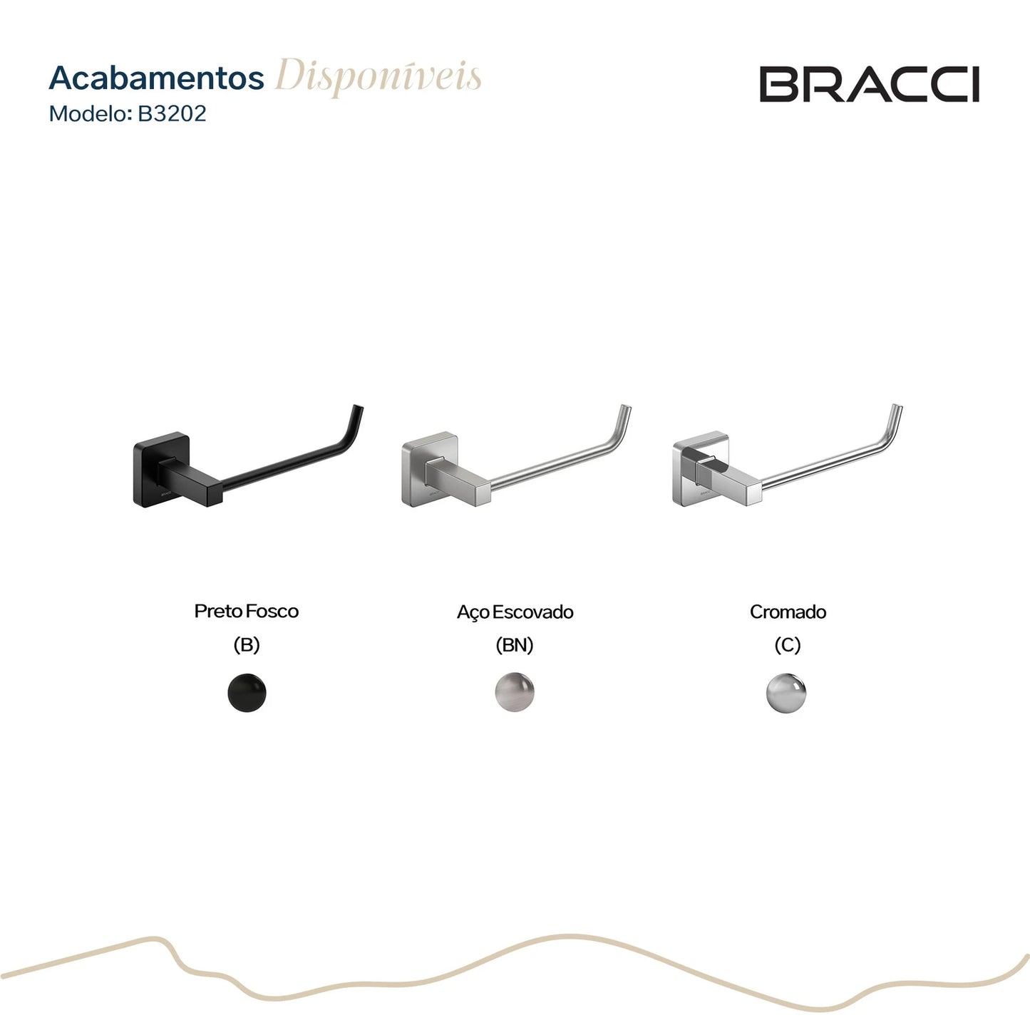 PORTA PAPEL HIGIÊNICO ESSENCE AÇO ESCOVADO