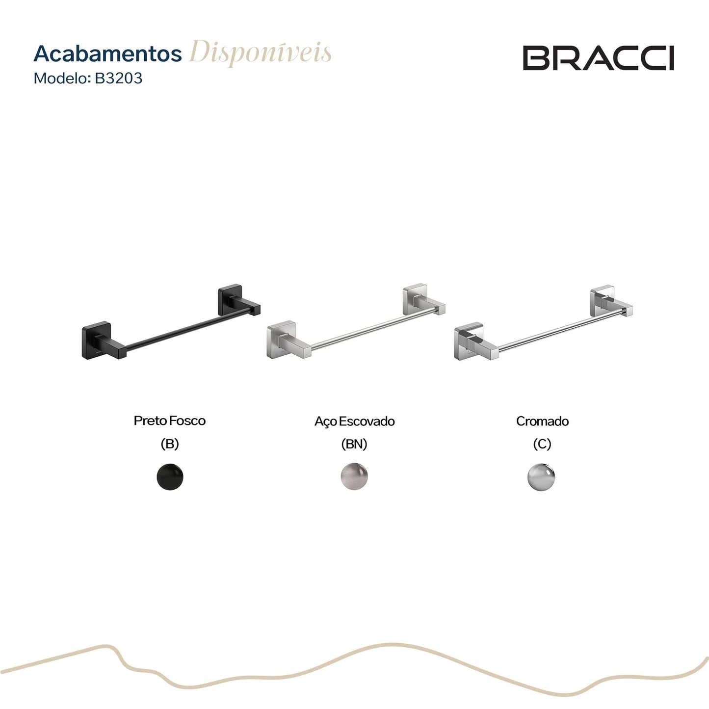 TOALHEIRO ROSTO ESSENCE AÇO ESCOVADO