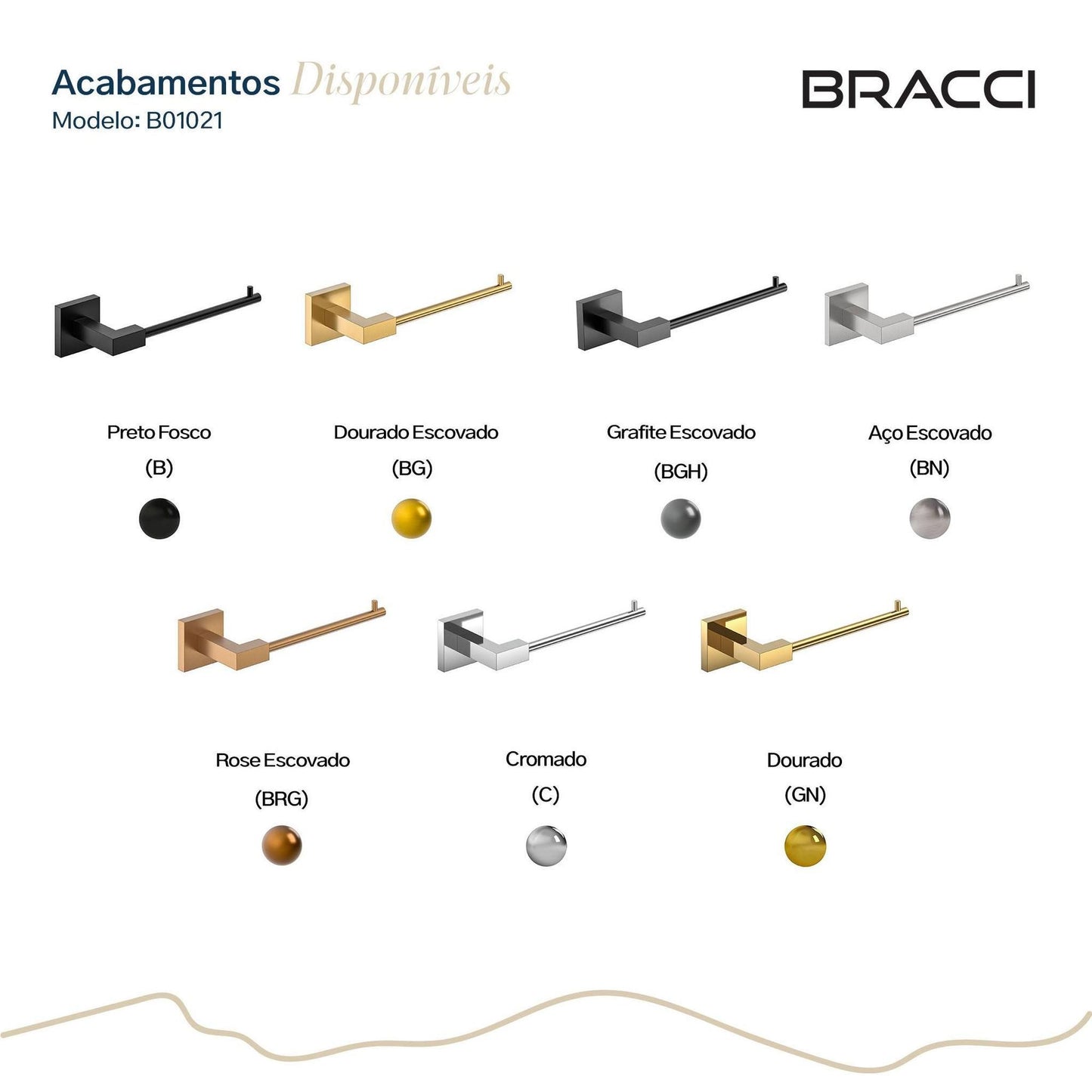 PORTA PAPEL HIGIÊNICO DOURADO VERCCI NANOTECNOLOGIA