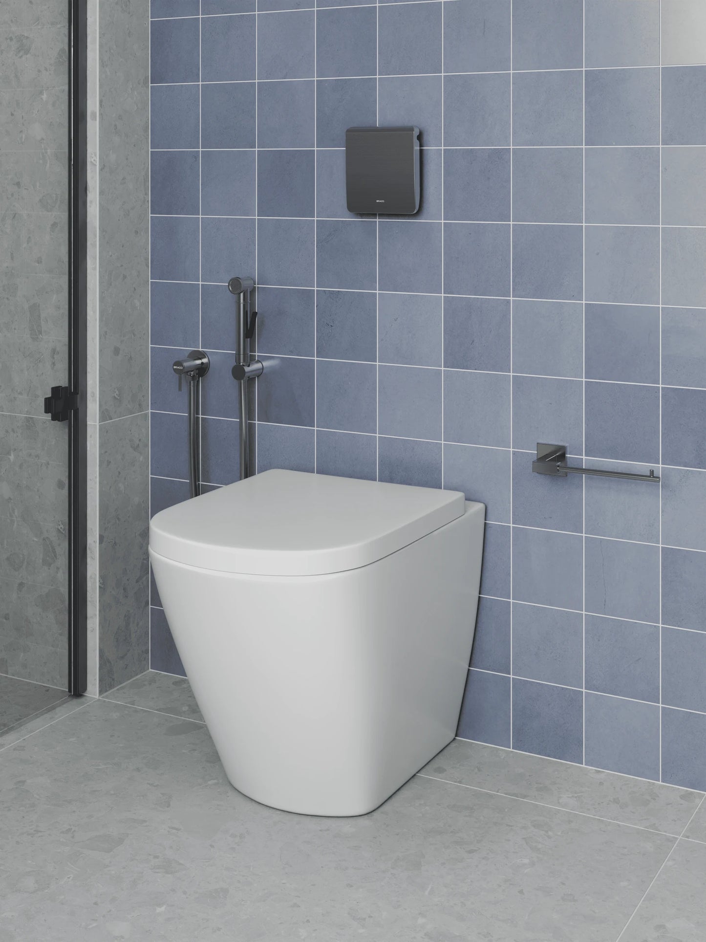 ACABAMENTO DE VALVULA DESCARGA HYDRA/DOCOL GRAFITE ESCOVADO