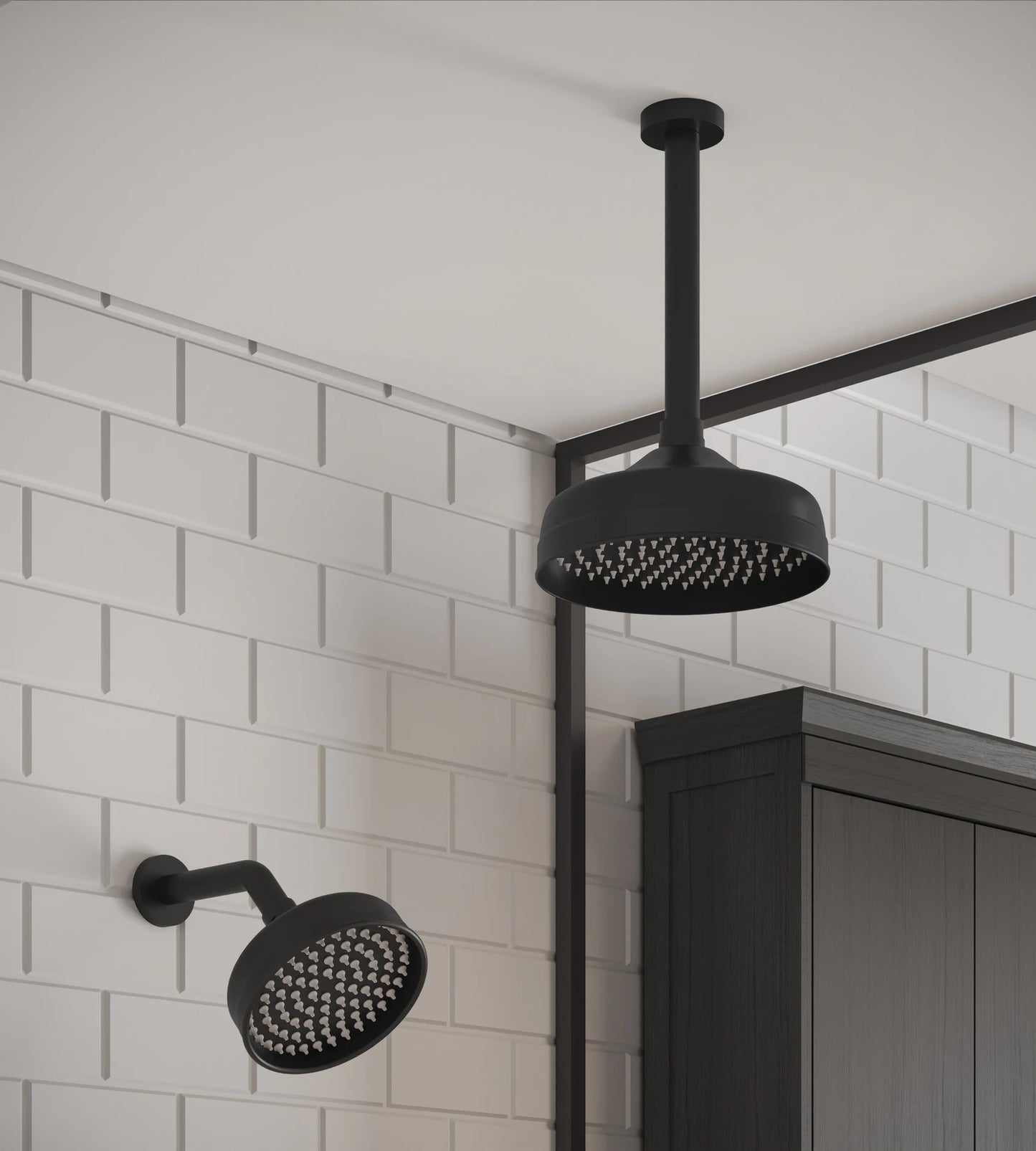 CHUVEIRO CLÁSSICO ST CLAIRE 6 POL PRETO