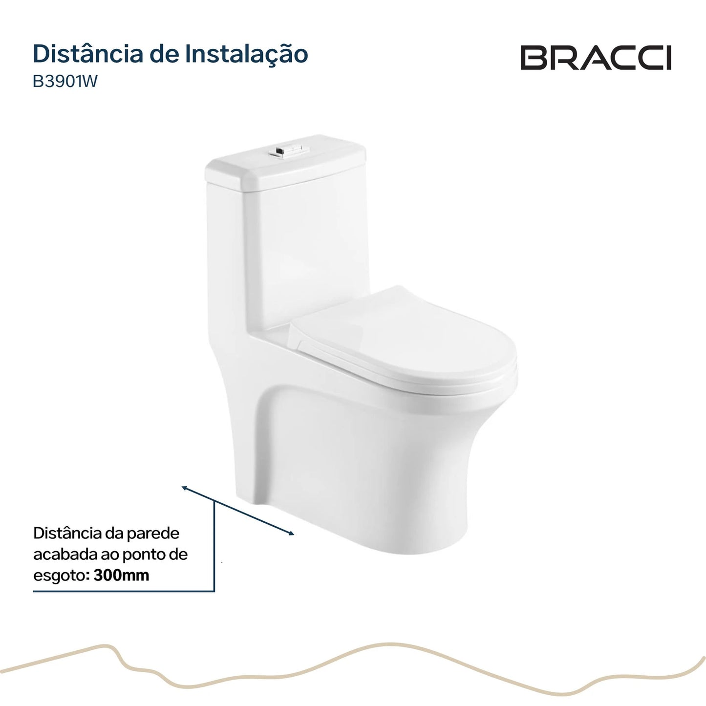 BACIA SANITÁRIA MONOBLOCO ALLEGRA BRANCA