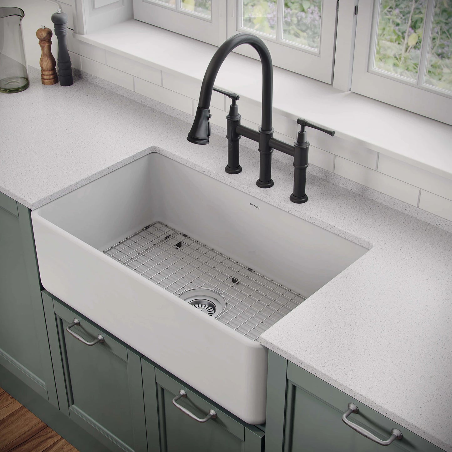 TORNEIRA DUPLO COMANDO Q/F BRIDGE PRETO