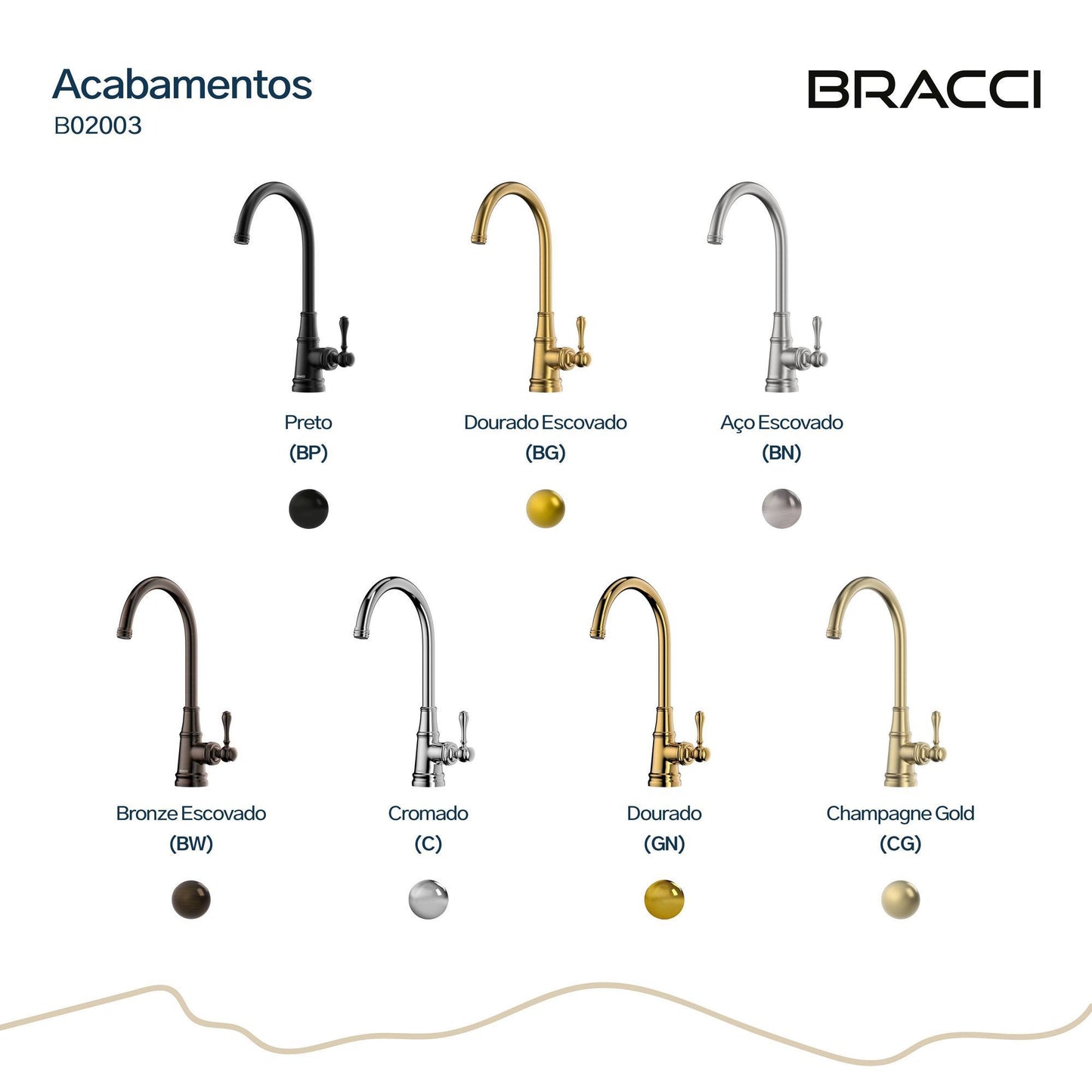 MISTURADOR MONOCOM CHAMPAGNE GOLD ST CLAIRE