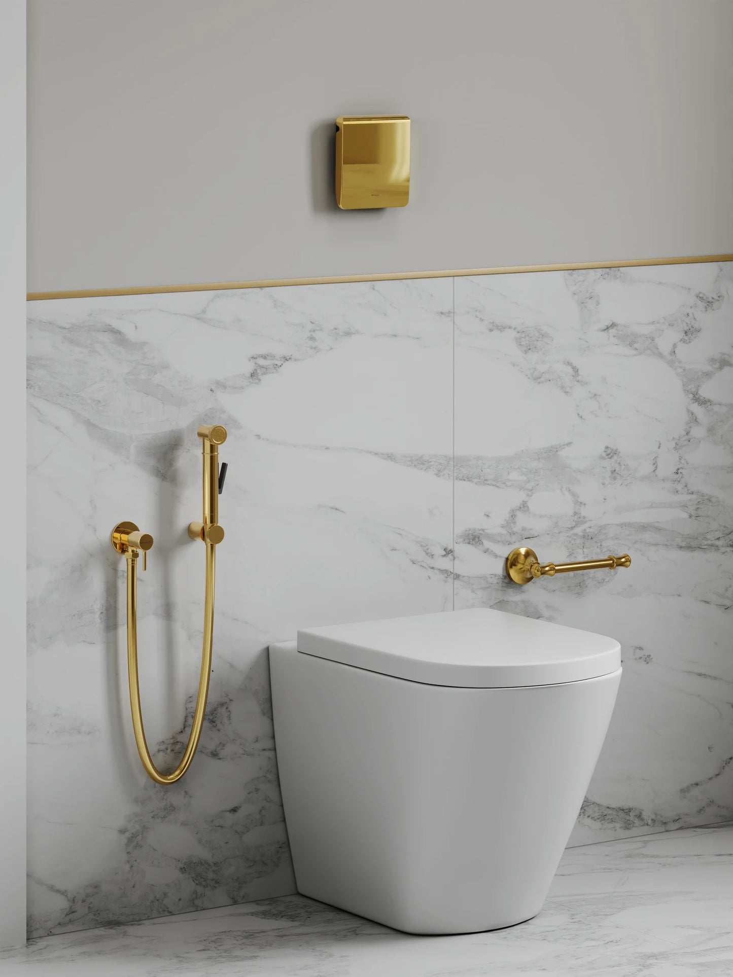 DUCHA HIGIÊNICA DOURADO ÁGUA FRIA