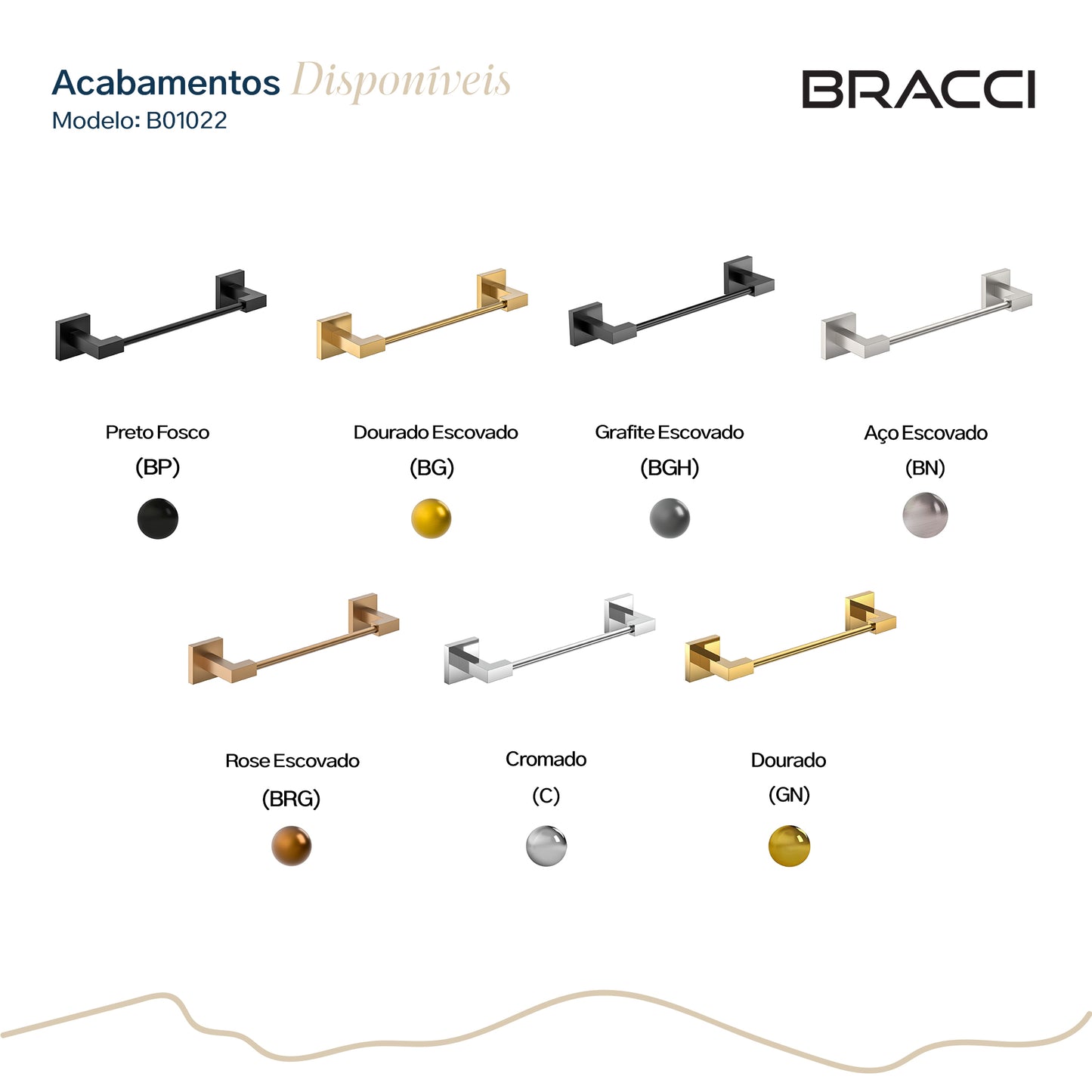 TOALHEIRO ROSTO DOURADO VERCCI