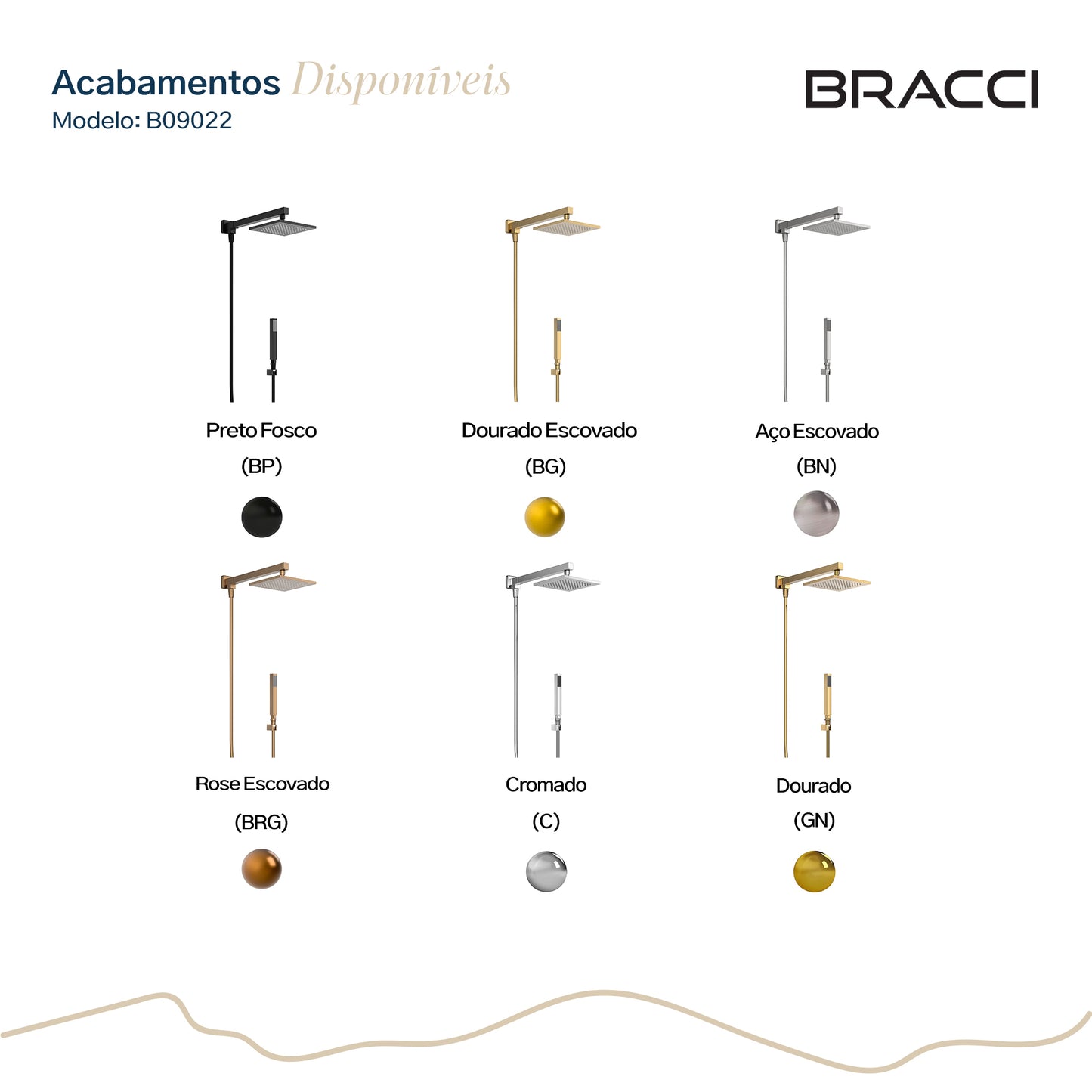 CHUVEIRO COM DESVIADOR DOURADO NANOTECNOLOGIA VERCCI