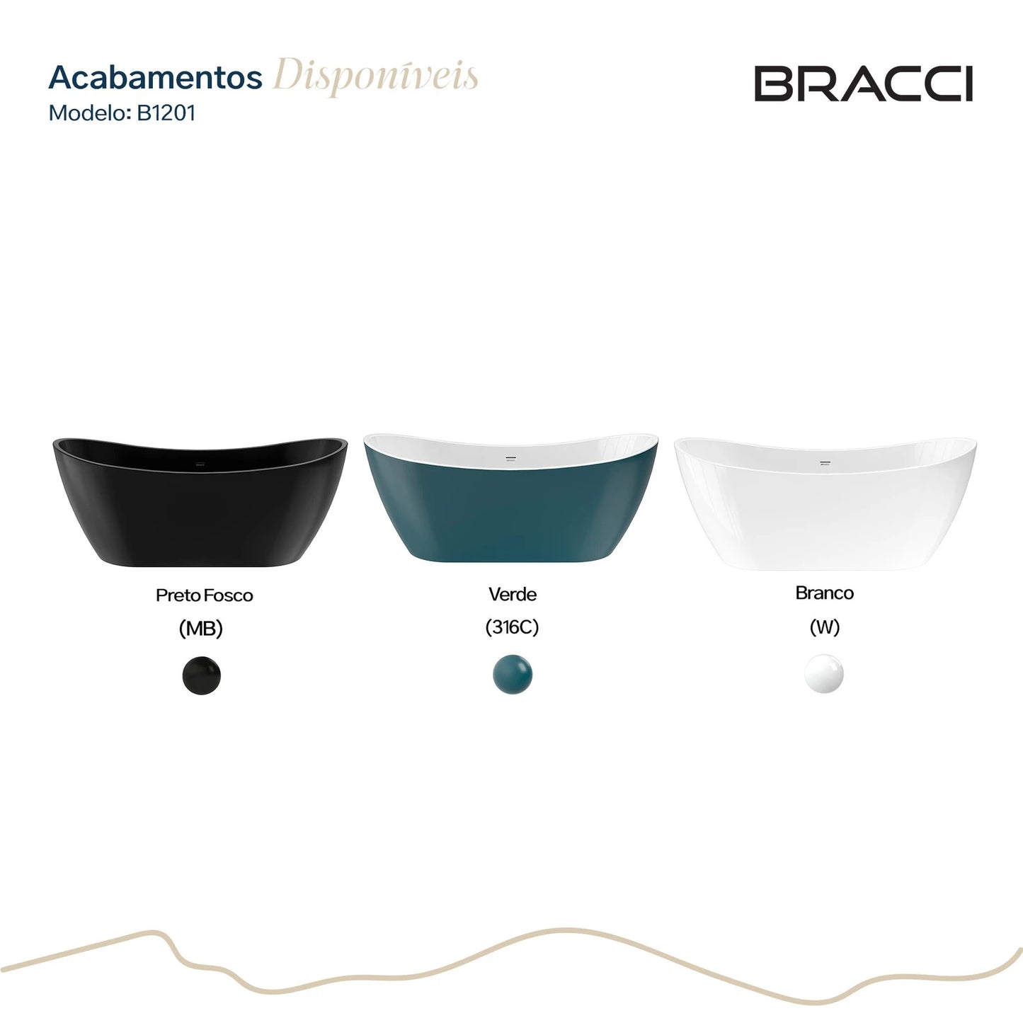 BANHEIRA DE IMERSÃO LAUREN S VERDE COR 316C