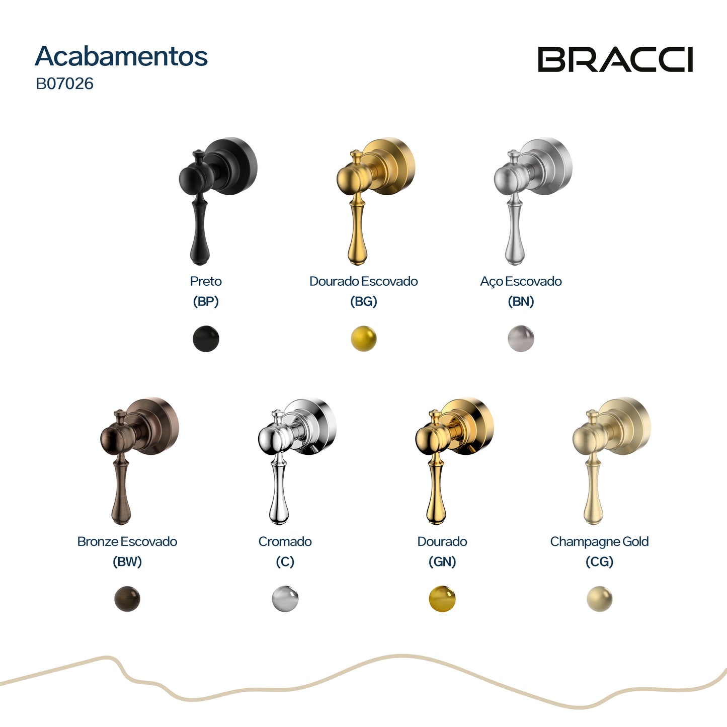 ACABAMENTO DE REGISTRO ST CLAIRE BRONZE ESCOVADO