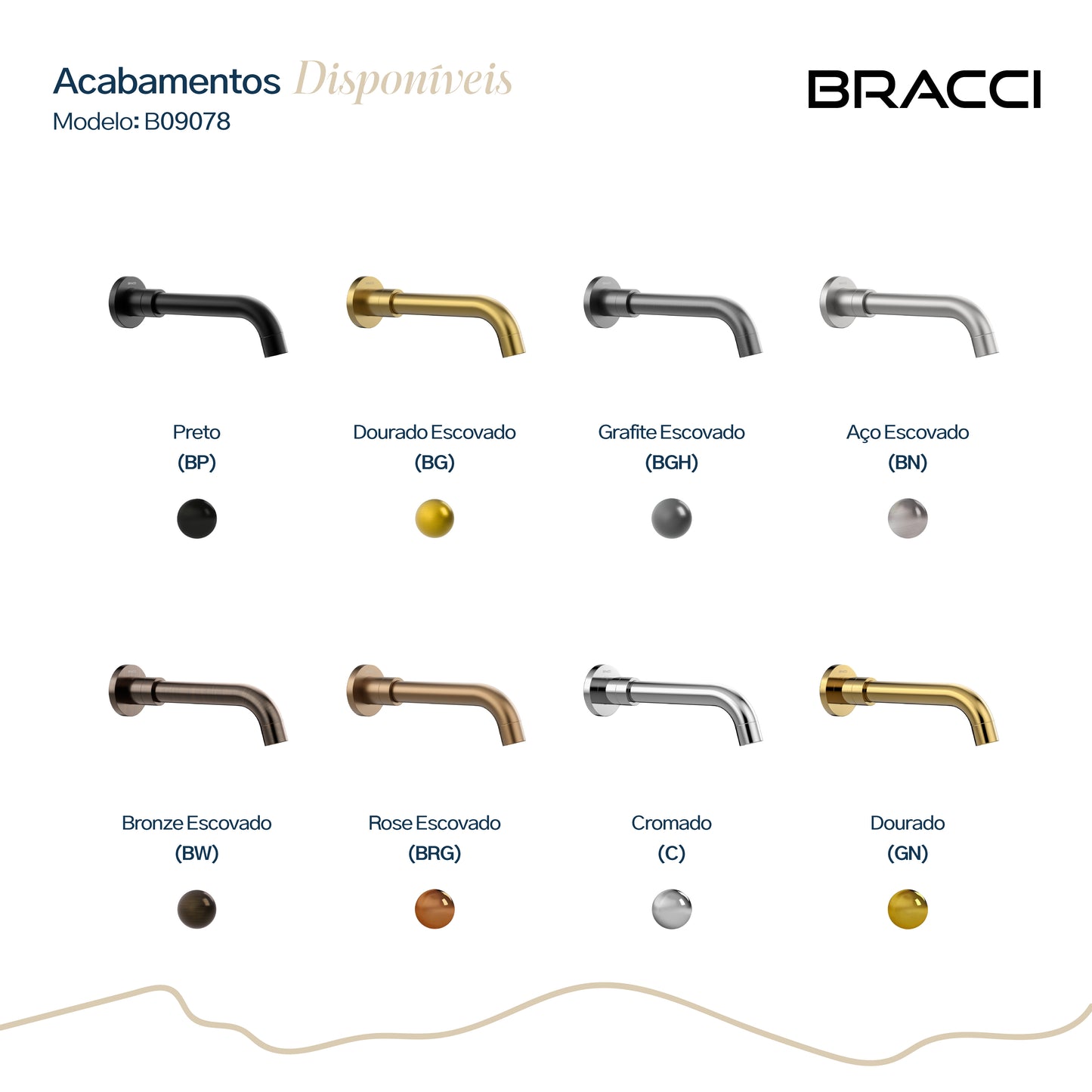 BICA PARA BANHEIRA PRETO PVD