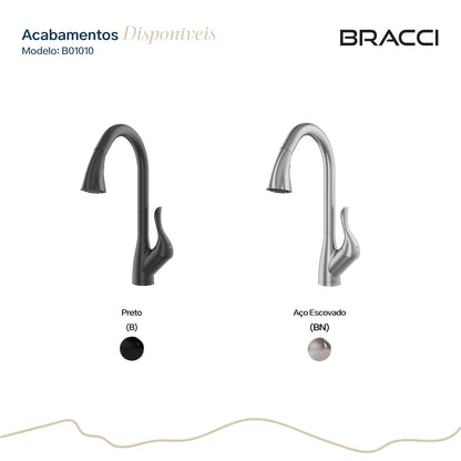 TORNEIRA MONOCOMANDO Q/F ST LOUISE PRETO