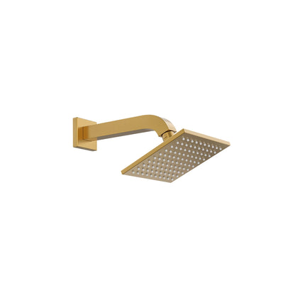 CHUVEIRO QUADRADO 15X15 DOURADO ESCOVADO