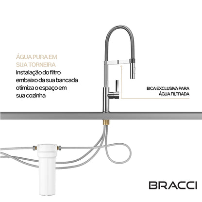 TORNEIRA MONOCOMANDO Q/F LA BELLE SPRING CROMADO