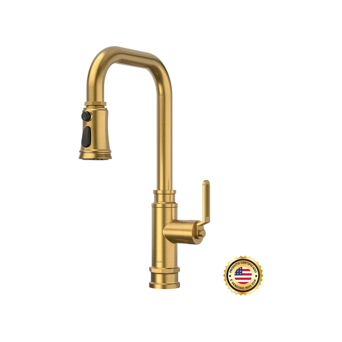TORNEIRA MONOCOMANDO Q/F INDUSTRIAL DOURADO ESCOVADO