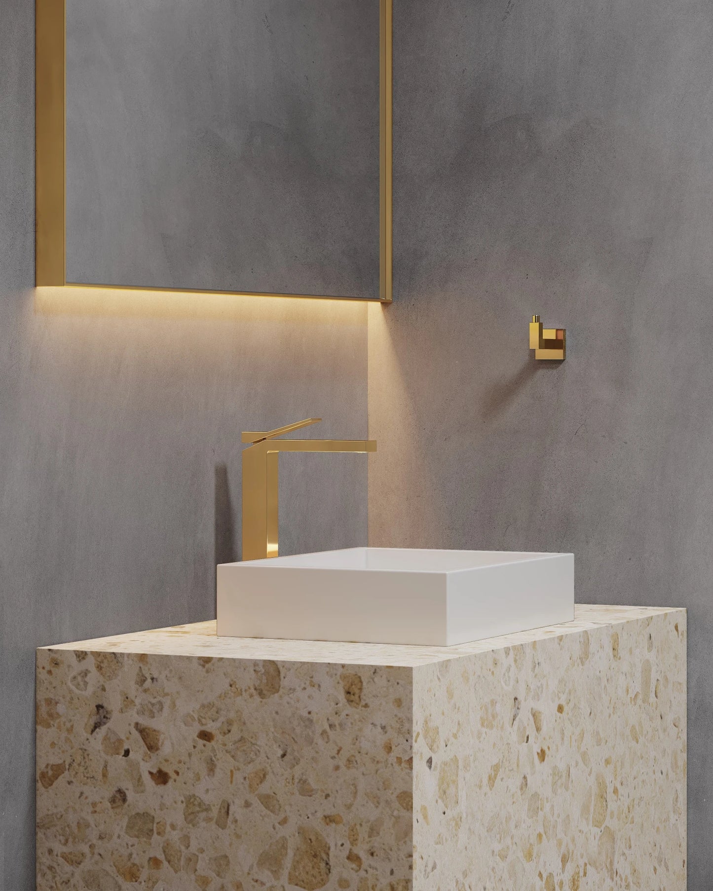 TORNEIRA MONOCOMANDO Q/F NEW VERCCI DOURADO