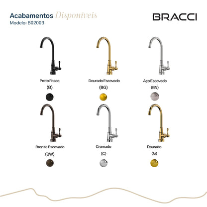 TORNEIRA MONOCOMANDO Q/F ST CLAIRE CROMADO