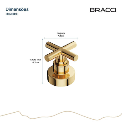 ACABAMENTO DE REGISTRO DOURADO
