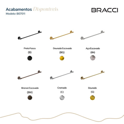 TOALHEIRO SIMPLES ST CLAIRE DOURADO ESCOVADO