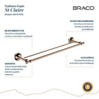 TOALHEIRO DUPLO ST CLAIRE ROSE GOLD