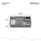 CUBA DE COZINHA WORKSTATION 90CM AÇO INOX