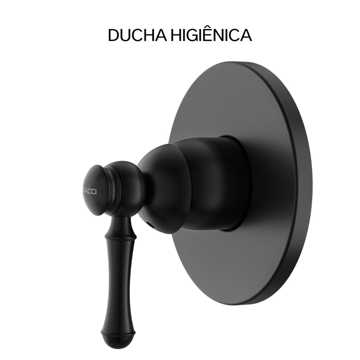 ACABAMENTO MONOCOMANDO DUCHA HIGIÊNICA CLÁSSICO PRETO
