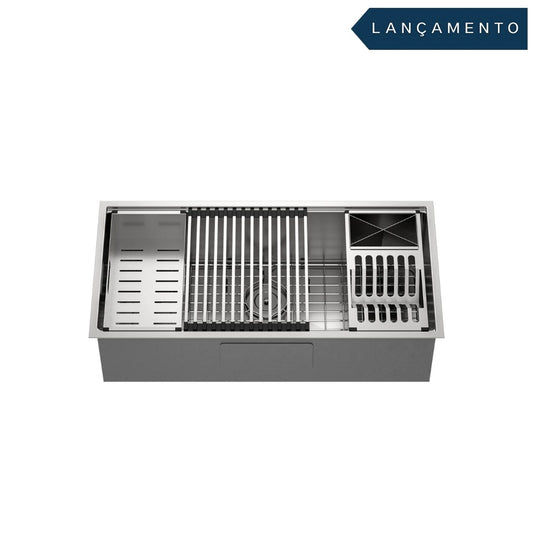 CUBA DE COZINHA WORKSTATION 90CM AÇO INOX