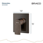 ACABAMENTO MONOCOMANDO DUCHA HIGIÊNICA BRONZE ESCOVADO