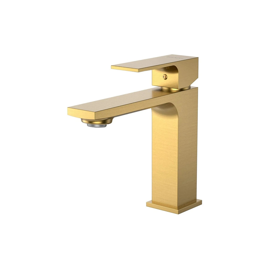 TORNEIRA MONOCOMANDO Q/F VENZA SLIM BAIXO DOURADO ESCOVADO