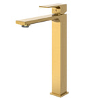 TORNEIRA MONOCOMANDO Q/F VENZA SLIM ALTO DOURADO ESCOVADO