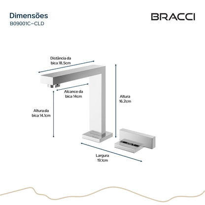 TORNEIRA ÁGUA FRIA VERCCI CROMADO