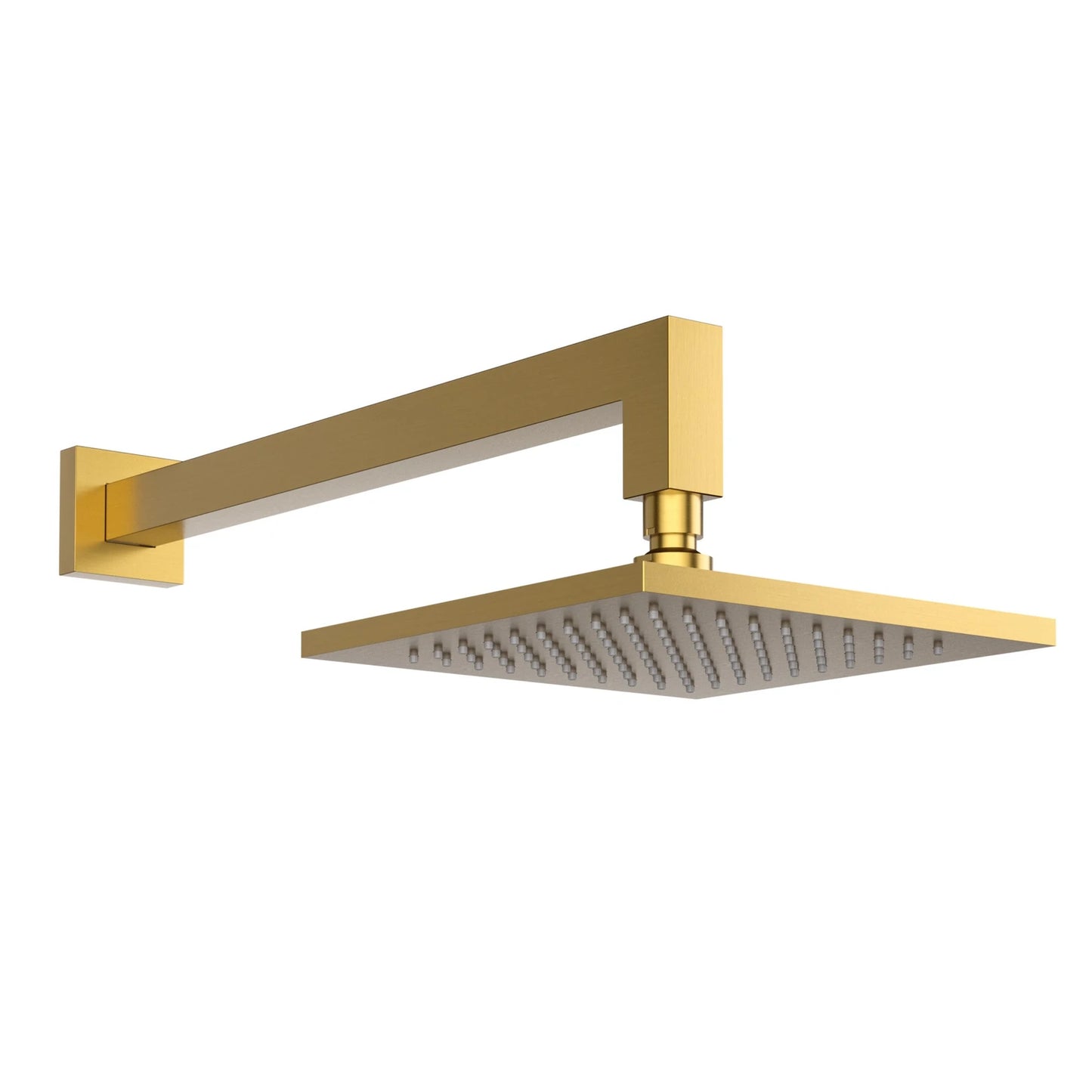 CHUVEIRO DE PAREDE DOURADO ESCOVADO