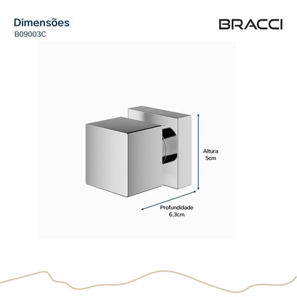 ACABAMENTO DE REGISTRO QUADRADO CROMADO