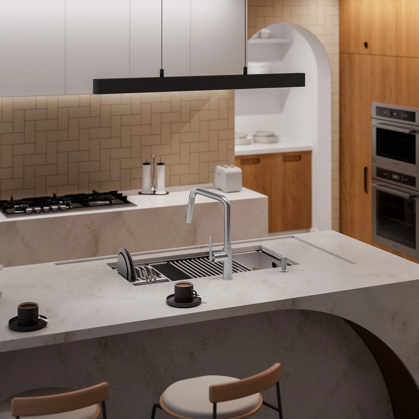 CUBA DE COZINHA WORKSTATION 90CM AÇO INOX