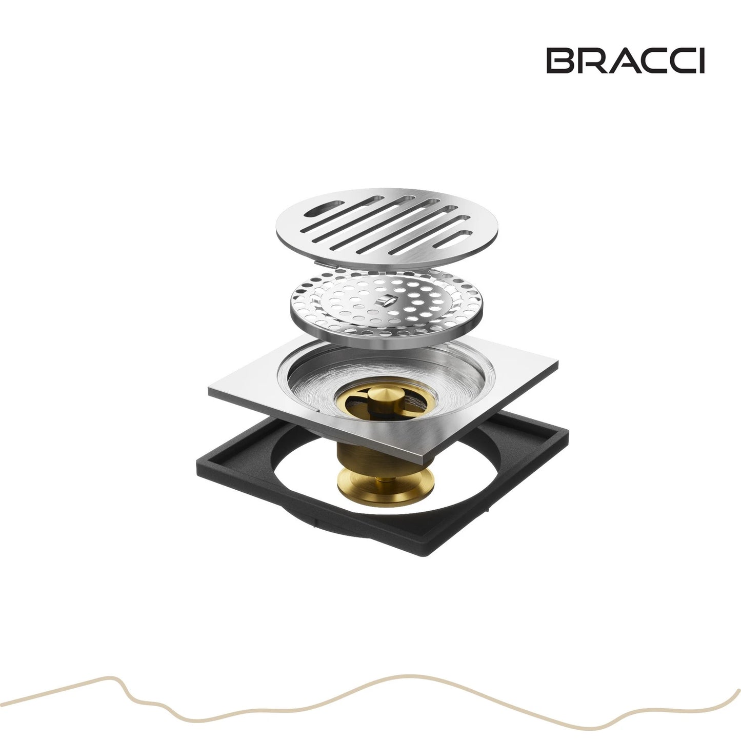 RALO 10X10 AÇO ESCOVADO