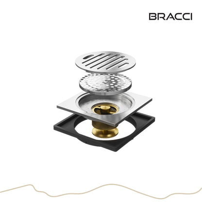 RALO 10X10 AÇO ESCOVADO