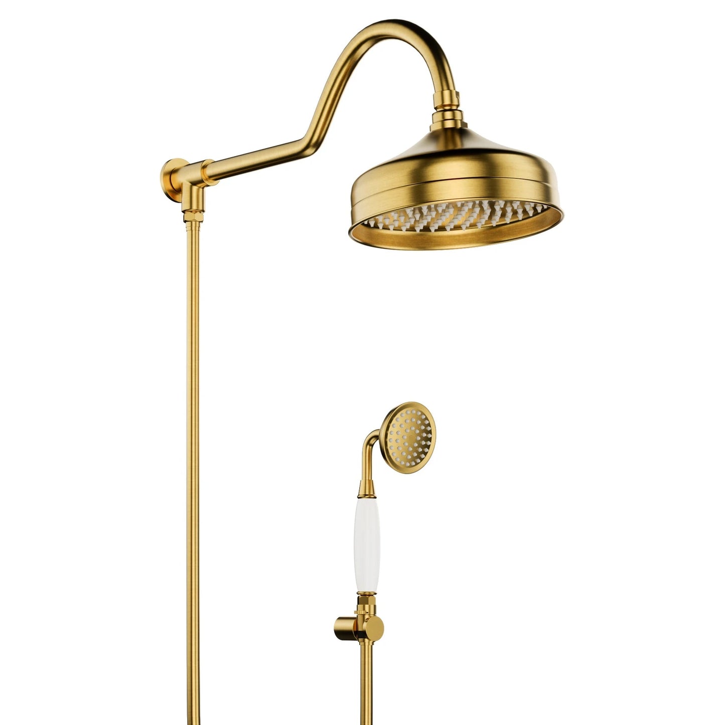 CHUVEIRO COM DESVIADOR DOURADO ESCOVADO ST CLAIRE