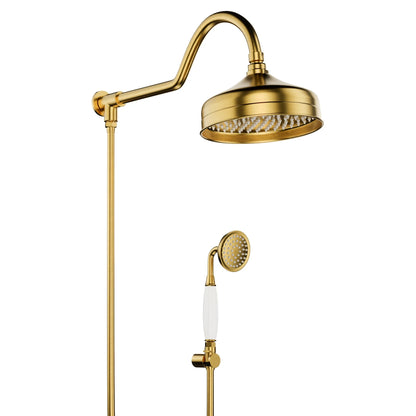 CHUVEIRO COM DESVIADOR DOURADO ESCOVADO ST CLAIRE