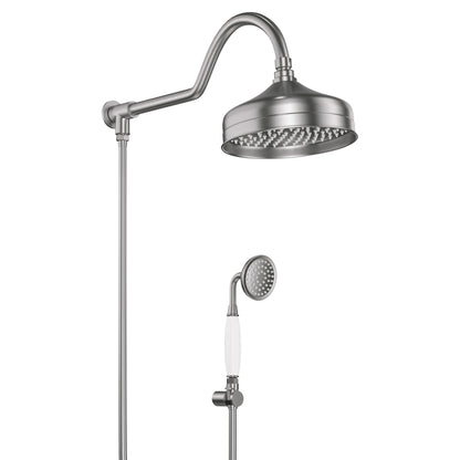 CHUVEIRO COM DESVIADOR AÇO ESCOVADO ST CLAIRE