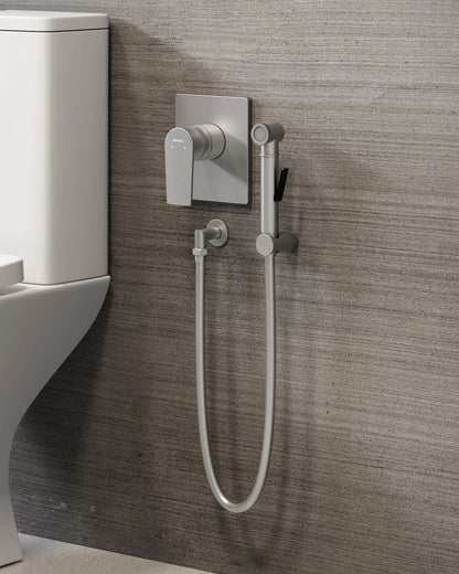 KIT DUCHA HIGIÊNICA QUENTE/FRIA AÇO ESCOVADO