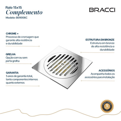 RALO 15X15 CROMADO