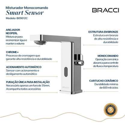 TORNEIRA MONOCOMANDO Q/F SMART SENSOR