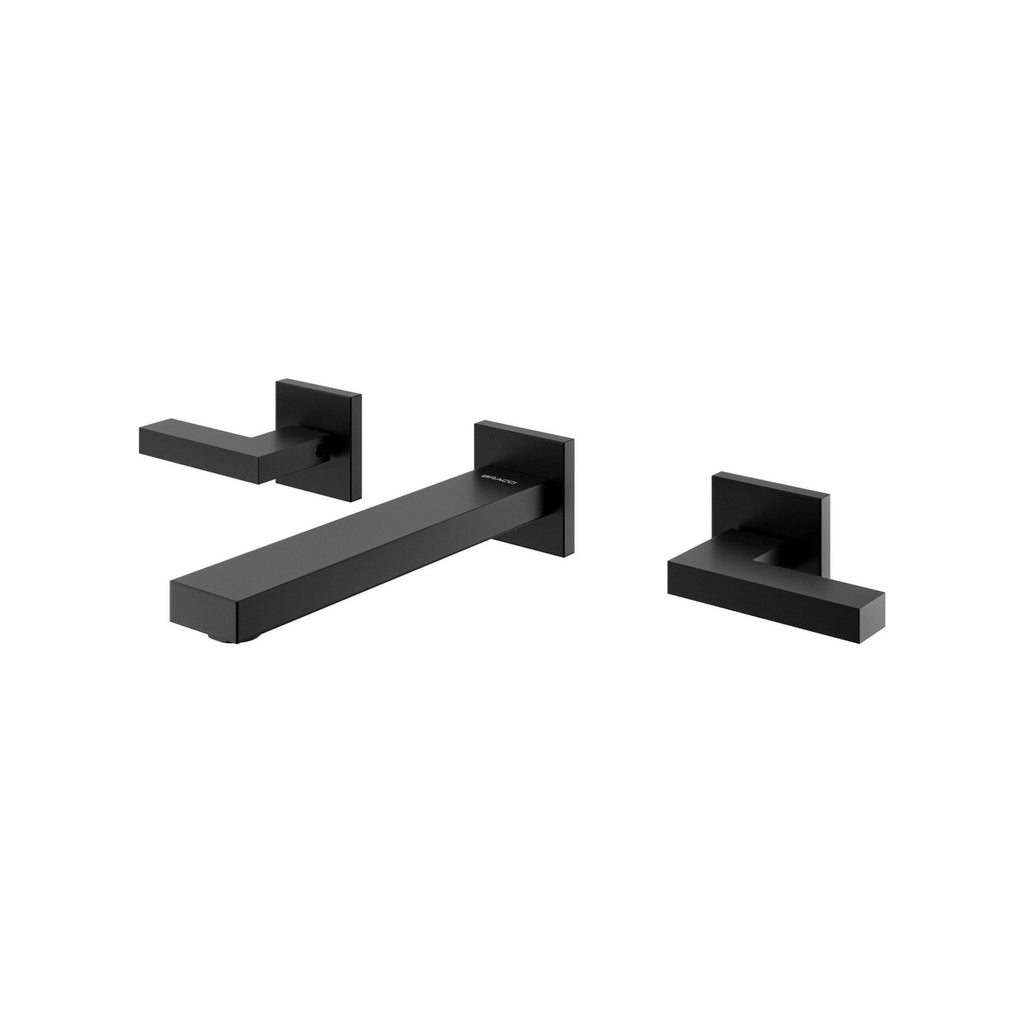 MISTURADOR PAREDE DUPLO COMANDO PRETO FOSCO PVD VENZA