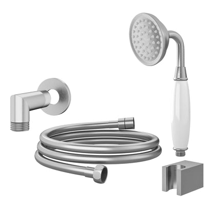 KIT DESVIADOR CHUVEIRO DE TETO CLÁSSICO AÇO ESCOVADO