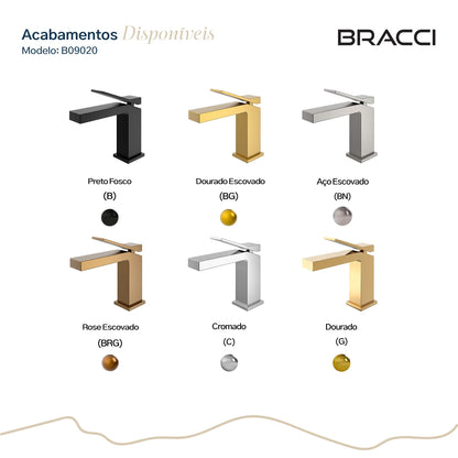 TORNEIRA MONOCOMANDO Q/F NEW VERCCI AÇO ESCOVADO