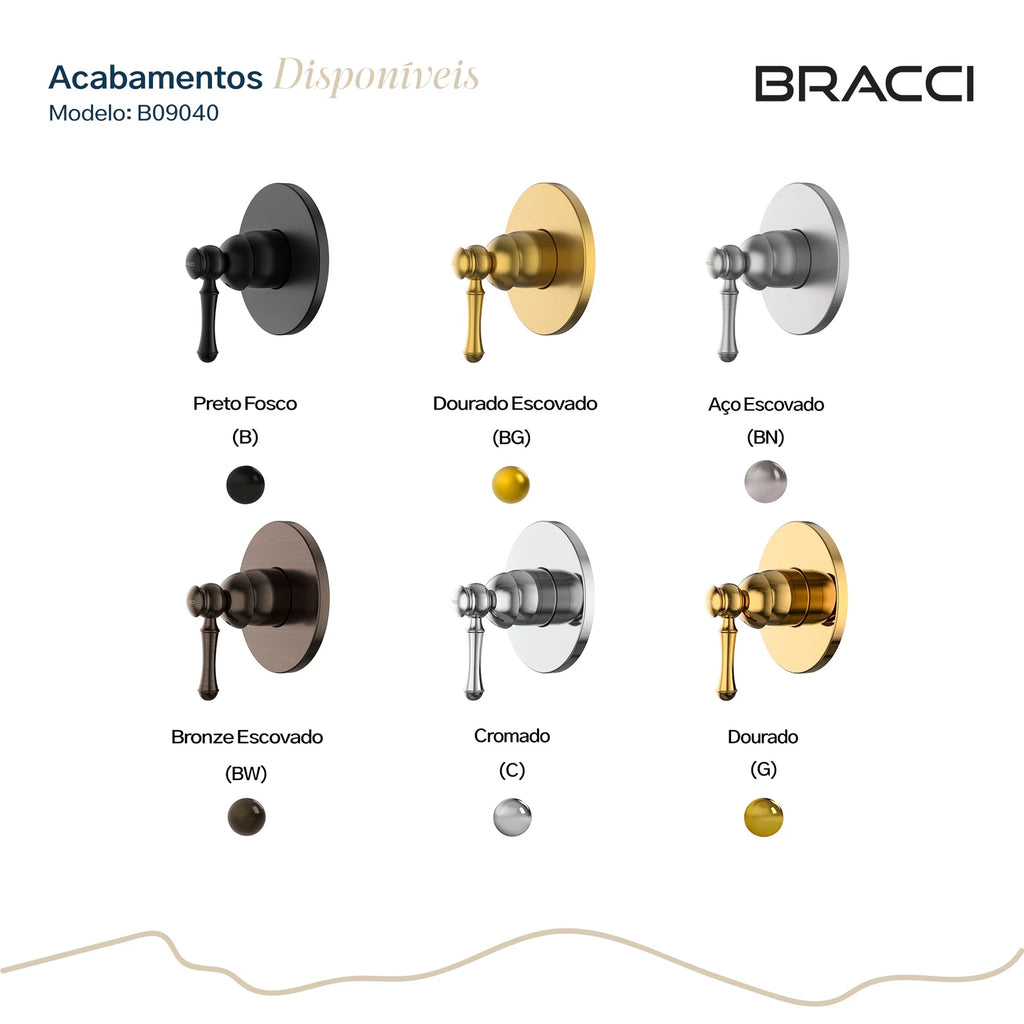 ACABAMENTO MONOCOMANDO DUCHA HIGIÊNICA CLÁSSICO AÇO ESCOVADO