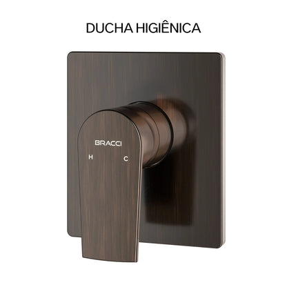 ACABAMENTO MONOCOMANDO DUCHA HIGIÊNICA BRONZE ESCOVADO